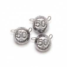 Грузило Чебурашка разборная, 50 г, 3 шт.