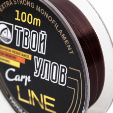 Леска Твой Улов Carp Line, 100 м, 0,20 мм, 4,85 кг, 10 шт.