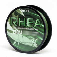 Плетеный шнур RYOBI PE RHEA, 0.105 мм/5.6 кг, 120 м, темно-зеленый