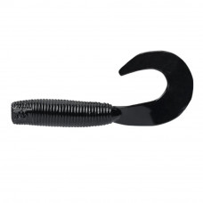 Силиконовая приманка Daiwa Bait Junkie 2.5 Grub BLACK UV (уп. 8 шт)