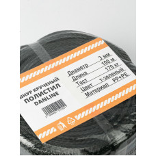 Шнур плетеный DanLine 3 мм/170 кг, 100 м, темно-зеленый